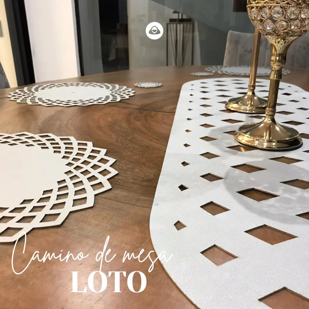 Camino de mesa Doble Faz - Modelo Loto