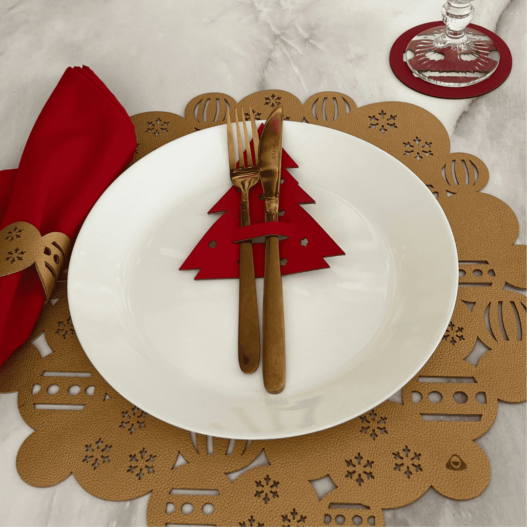 Individual Doble Faz - Navidad Modelo Guirnalda