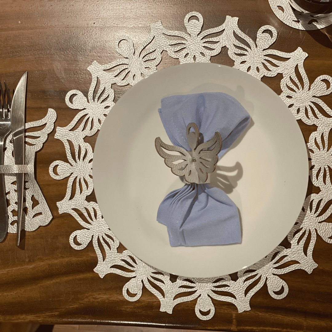 Individual Doble Faz - Navidad Modelo Angel de Navidad