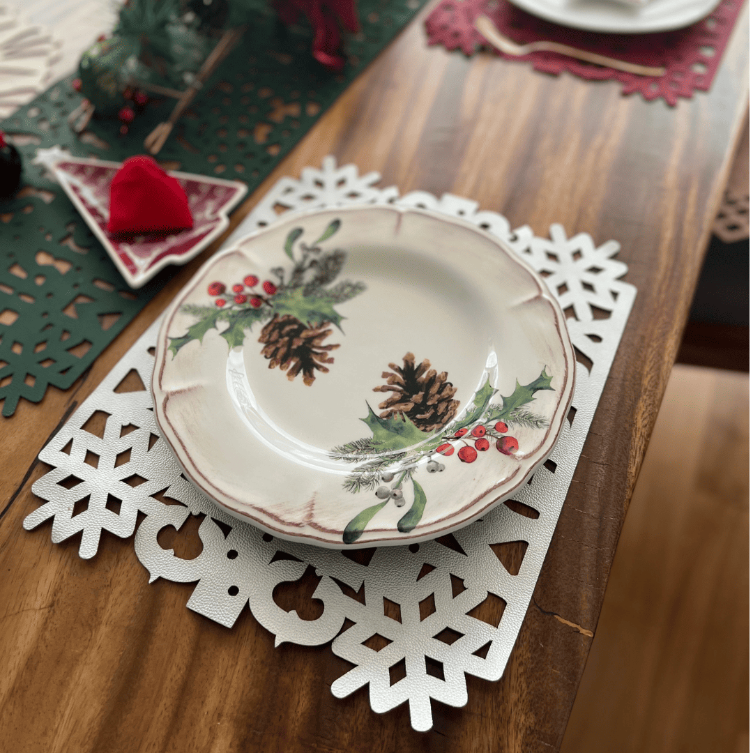Individual Doble Faz - Navidad Modelo Merry Christmas