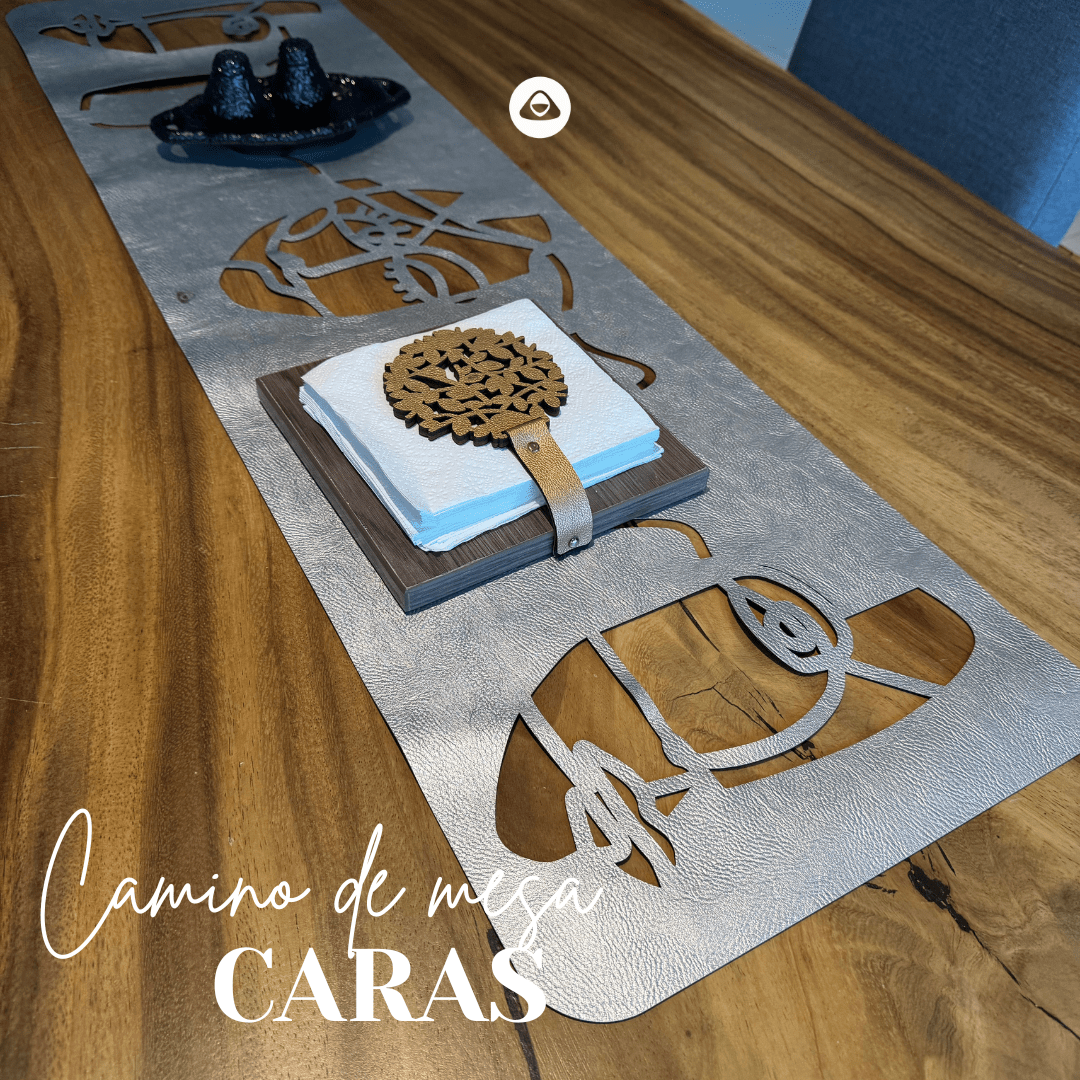 Camino de mesa Doble Faz - Modelo Caras - CAMINOS | MYARKA
