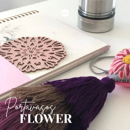 Portavasos Doble Faz - Modelo Flower