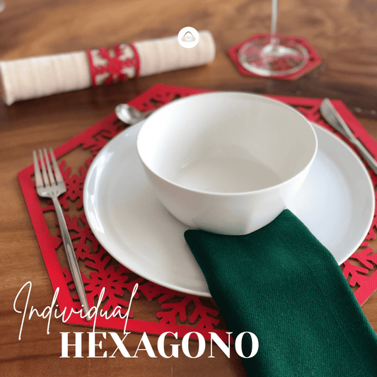 Individual Doble Faz - Navidad Modelo Hexagono