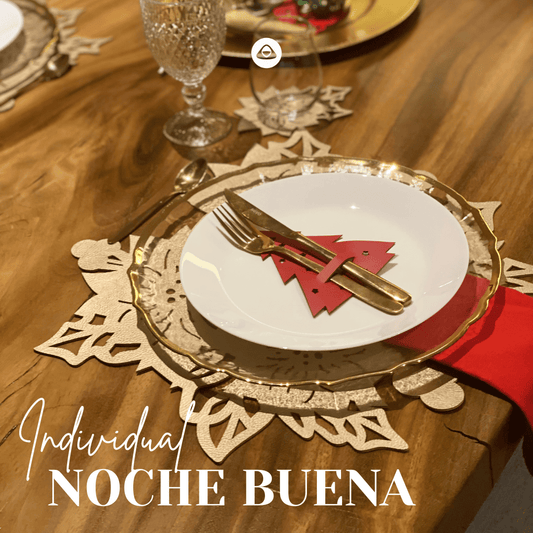Individual Doble Faz - Navidad Modelo Noche Buena