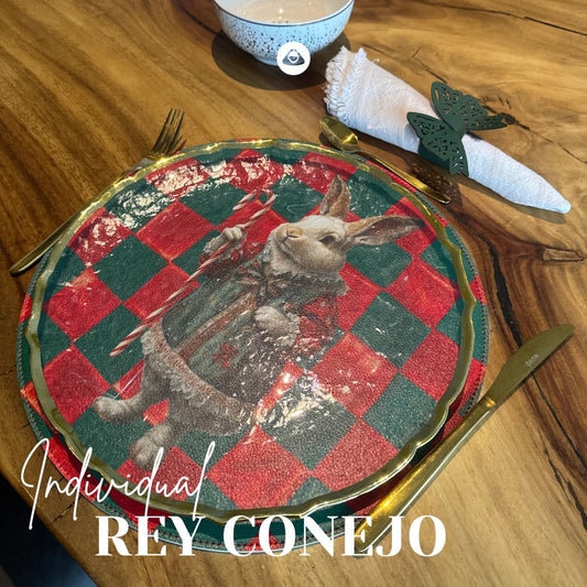 Individual Doble Faz - Galería Navidad Modelo Rey Conejo