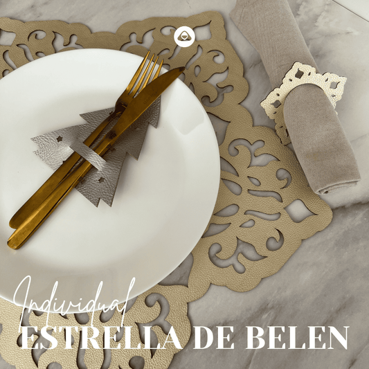 Individual Doble Faz - Navidad Modelo Estrella de Belen