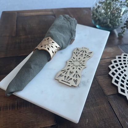 Servilletero Doble Faz - Modelo Flower