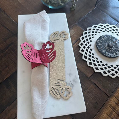 Servilletero Doble Faz - Modelo Rosa