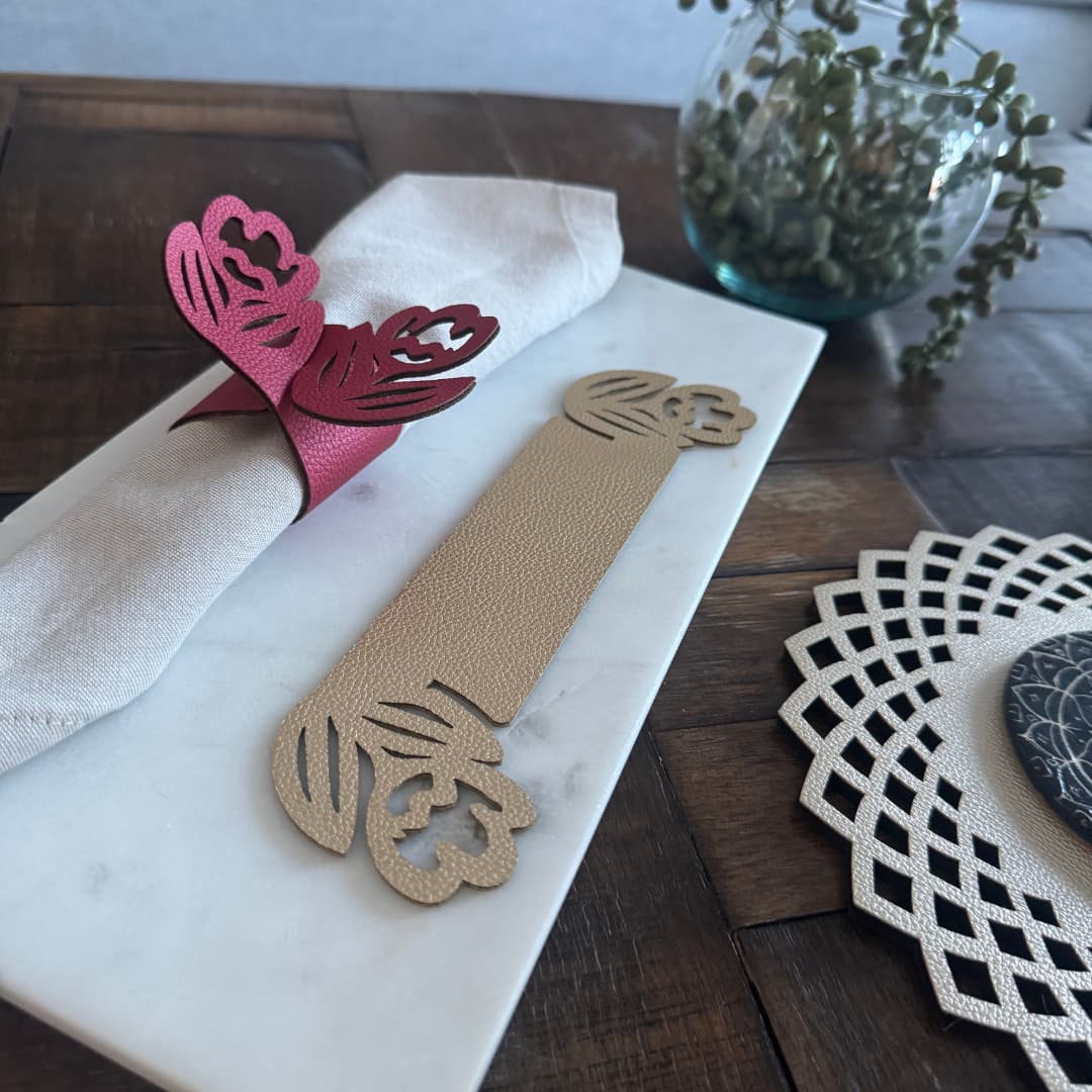 Servilletero Doble Faz - Modelo Rosa