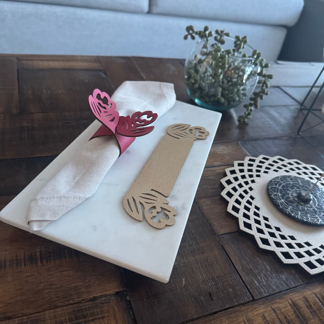 Servilletero Doble Faz - Modelo Rosa