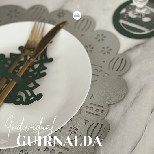 Individual Doble Faz - Navidad Modelo Guirnalda