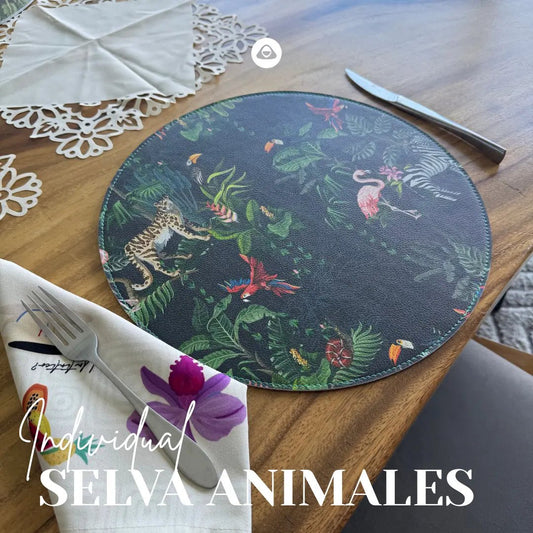 Individual Doble Faz - Galería Modelo Selva Animales - INDIVIDUAL | MYARKA