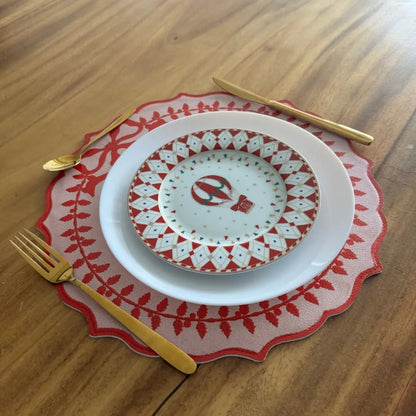 Individual Doble Faz - Galeria Navidad Modelo Moños Rojos - INDIVIDUAL | MYARKA