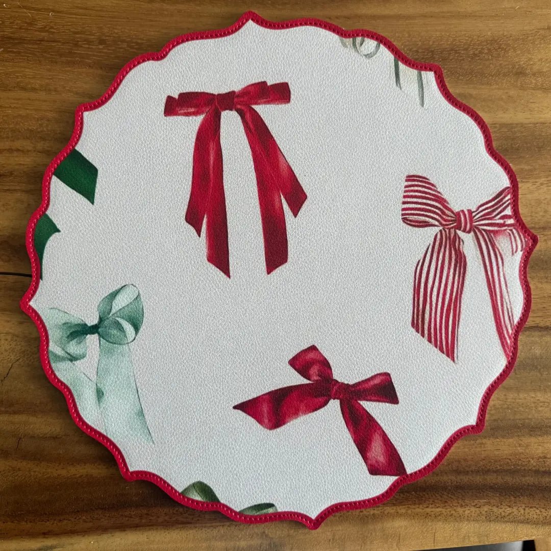Individual Doble Faz - Galeria Navidad Modelo Moños Rojos - INDIVIDUAL | MYARKA