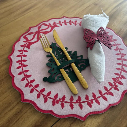 Individual Doble Faz - Galeria Navidad Modelo Moños Rojos - INDIVIDUAL | MYARKA