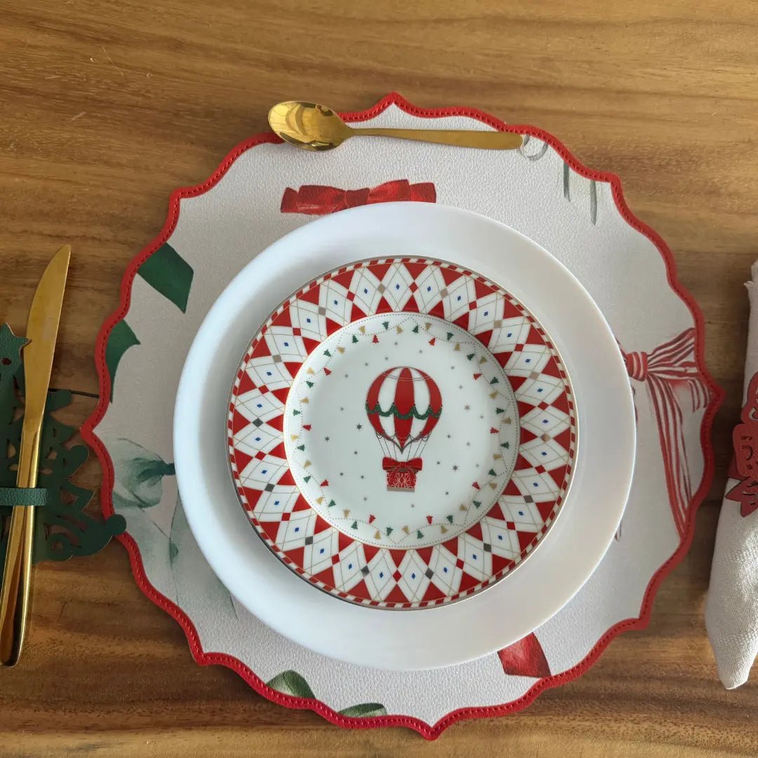 Individual Doble Faz - Galeria Navidad Modelo Moños Verdes - INDIVIDUAL | MYARKA