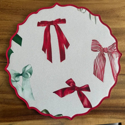 Individual Doble Faz - Galeria Navidad Modelo Moños Verdes - INDIVIDUAL | MYARKA