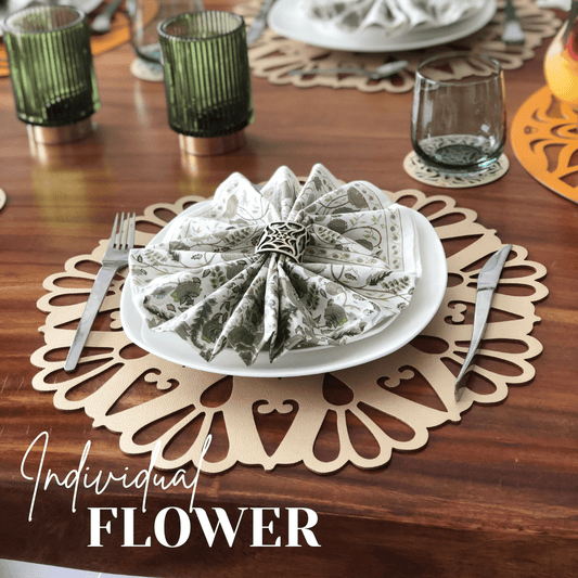 Individual Doble Faz - Modelo Flower - INDIVIDUAL | MYARKA