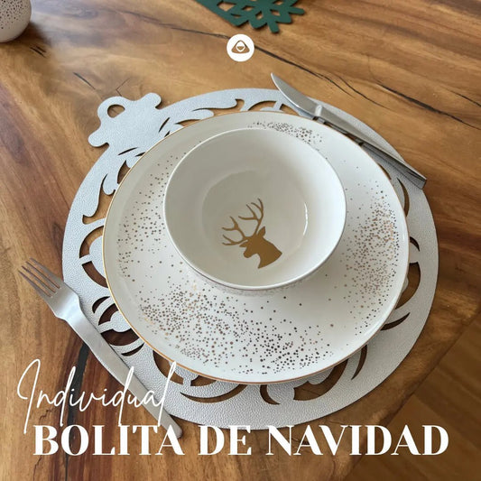 Individual Doble Faz - Navidad Modelo Bolita de Navidad - INDIVIDUAL | MYARKA