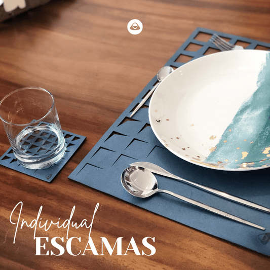 Individuales Doble Faz - Modelo Escamas - INDIVIDUAL | MYARKA