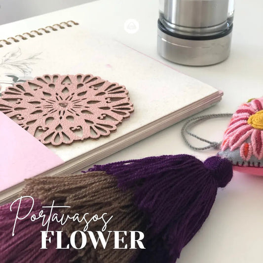 Portavasos Doble Faz - Modelo Flower - PORTAVASOS | MYARKA