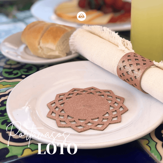 Portavasos Doble Faz - Modelo Loto - PORTAVASOS | MYARKA