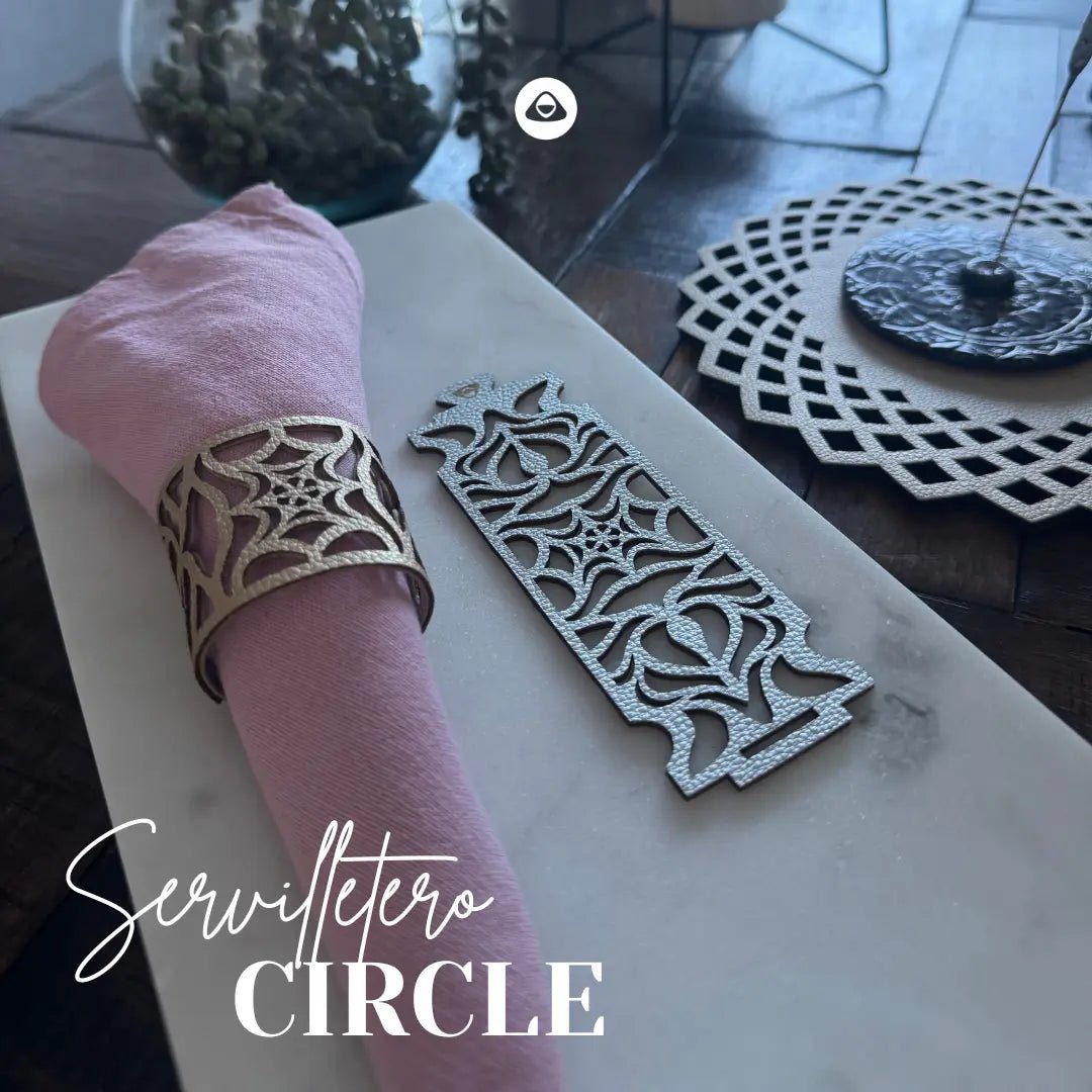 Servilletero Doble Faz - Modelo Circle - SERVILLETEROS | MYARKA