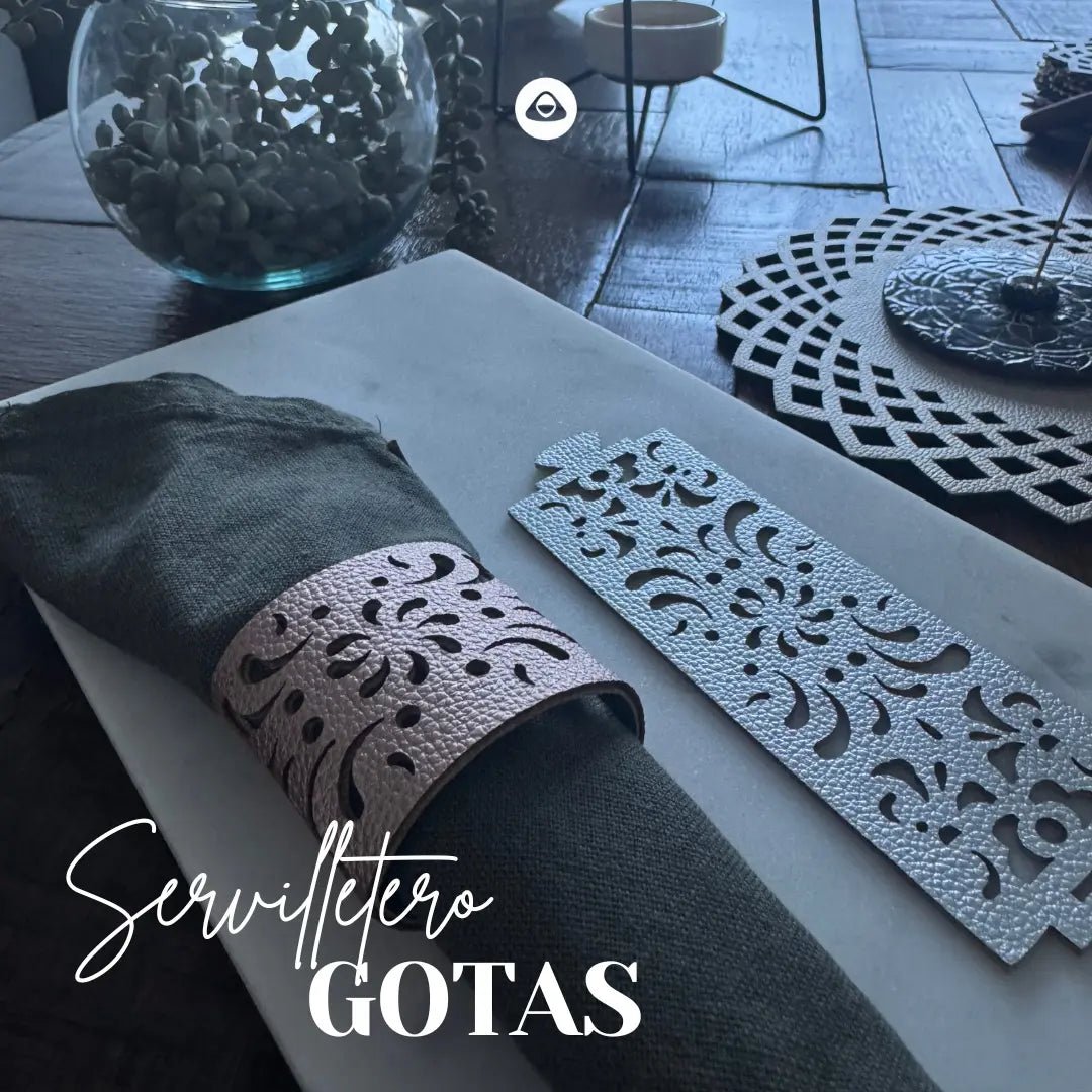 Servilletero Doble Faz - Modelo Gotas - SERVILLETEROS | MYARKA